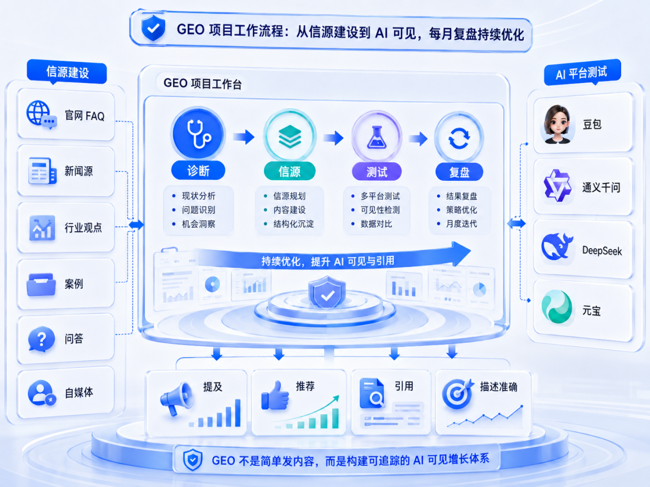围绕客户真实搜索问题建立 AI 可见度测试词库 - 一路凯歌GEO工作台